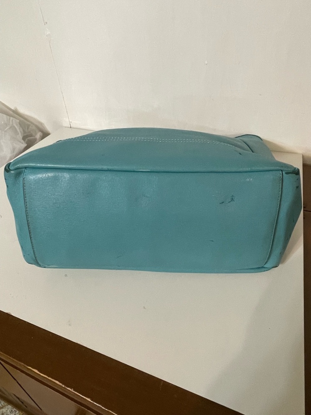 Coach Safiano Robin’s Egg Blue Satchel - Picture 9 of 14